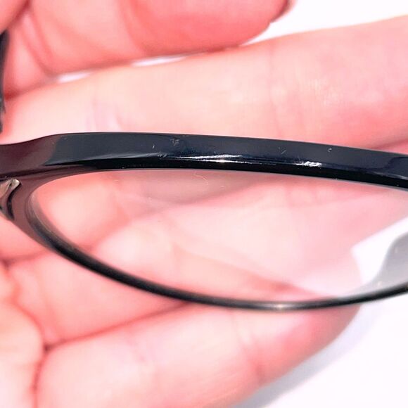 Yves Saint Laurent YSL 5083 Y505 Black Round Eyeglass Frames Made in Italy 90s - Picture 11 of 12